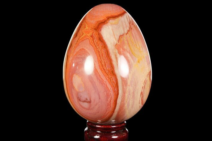 Polished Polychrome Jasper Egg - Madagascar #118689